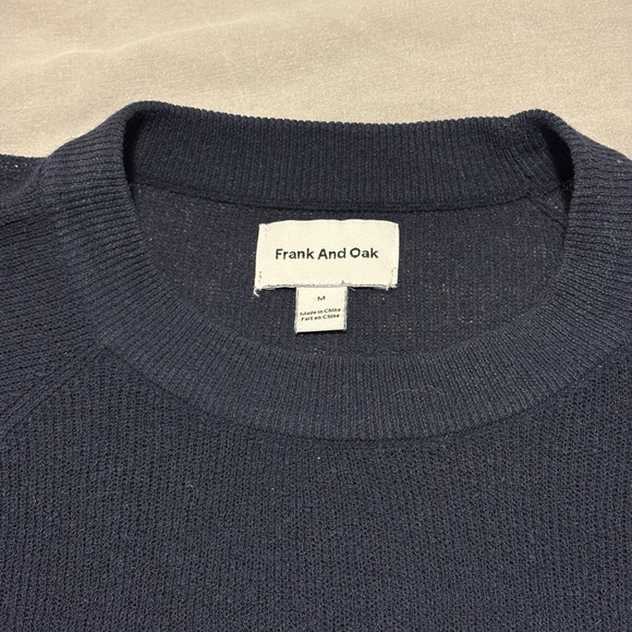 Women’s Frank & Oak Navy Blue Light Sweater - Picture 4 of 5